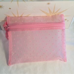 2/$20 Pink Polka Dot Mesh Pouch from Ulta